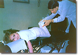 Colonia Chiropractic Center provides gentle adjustment for children